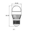 5W 100-130LM / W g38 330 degrés en plastique Casque en aluminium à LED ampoule CE et certificat RoHS